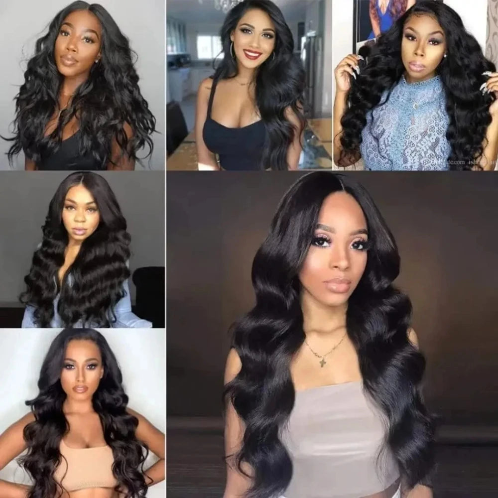 No Leave Out V Part Body Wave Wig