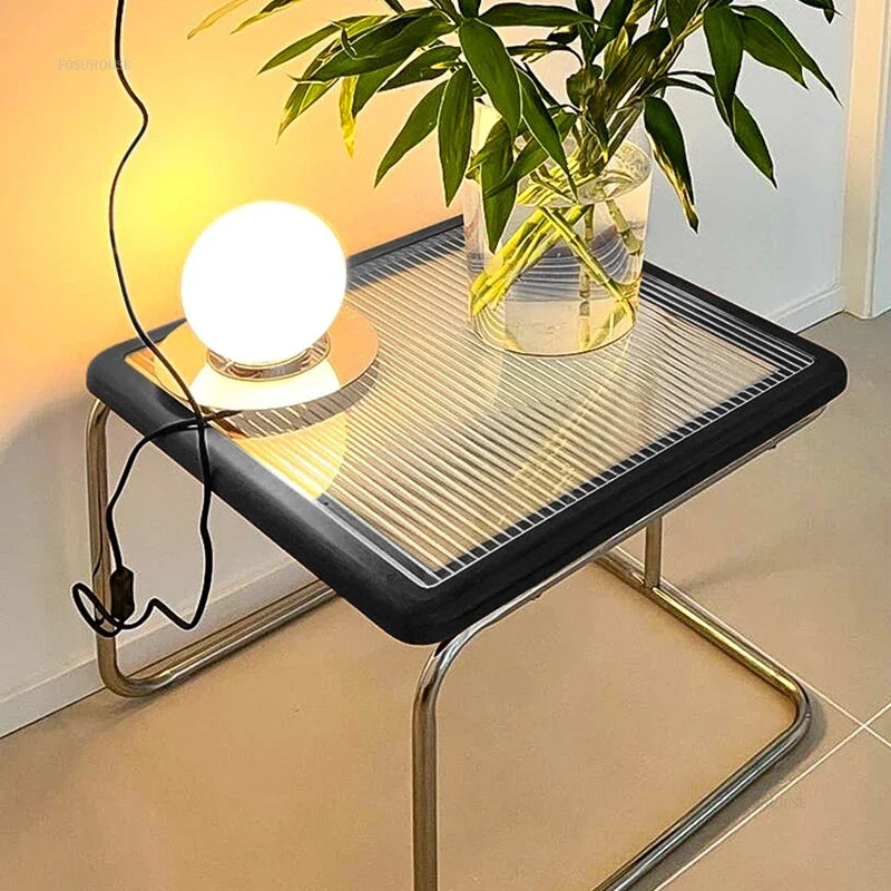 Japanese Stainless Steel Retro Coffee Table