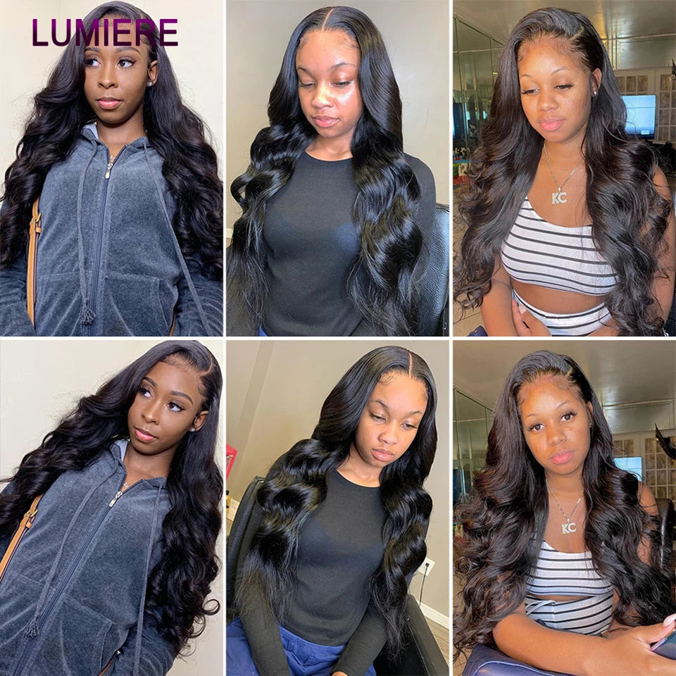 Loose Deep Wave Human Hair Bundles With 5x5 6x6 HD Lace Closure Frontal With Bundles Virgin Raw Hair Weave Hair Extension 8-40"