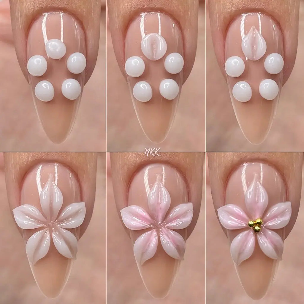 1 Jar White 3D Shaping Carving Non Stick Hand Extension Gel Nail Polish For Flower DIY Nail Art Extension Acrylic Nails Tools