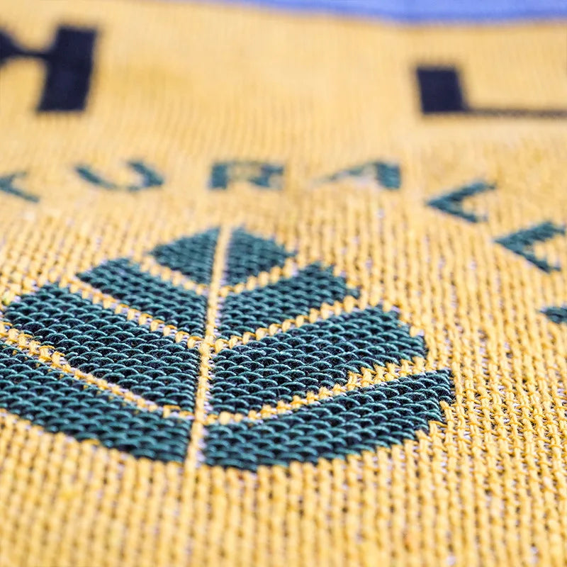 Ins Kombucha Illustration Cartoon Throw Blanket