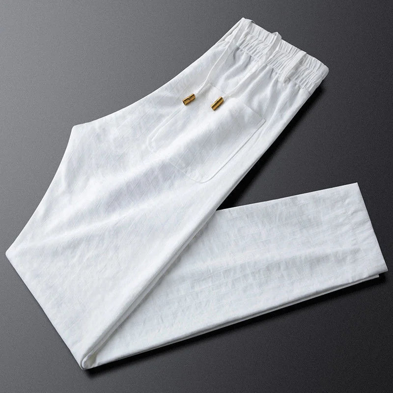 All-Match Trend Elastic Waist Straight Sports Pants