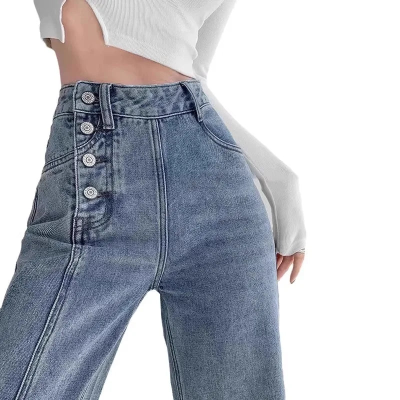 High-waisted Jeans