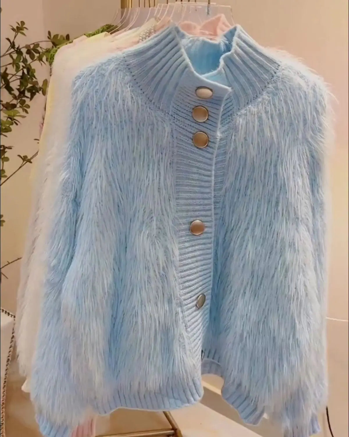 Faux Fur Cardigan