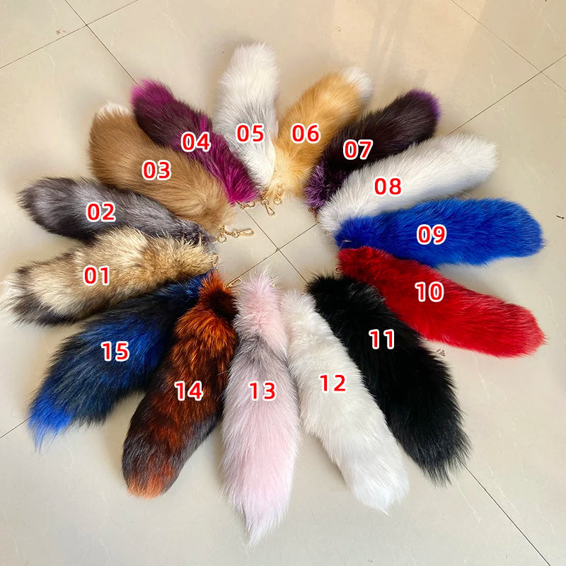 Fox Tail Keychain