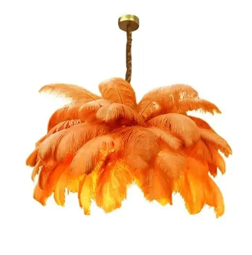 Ostrich Feather Lamp