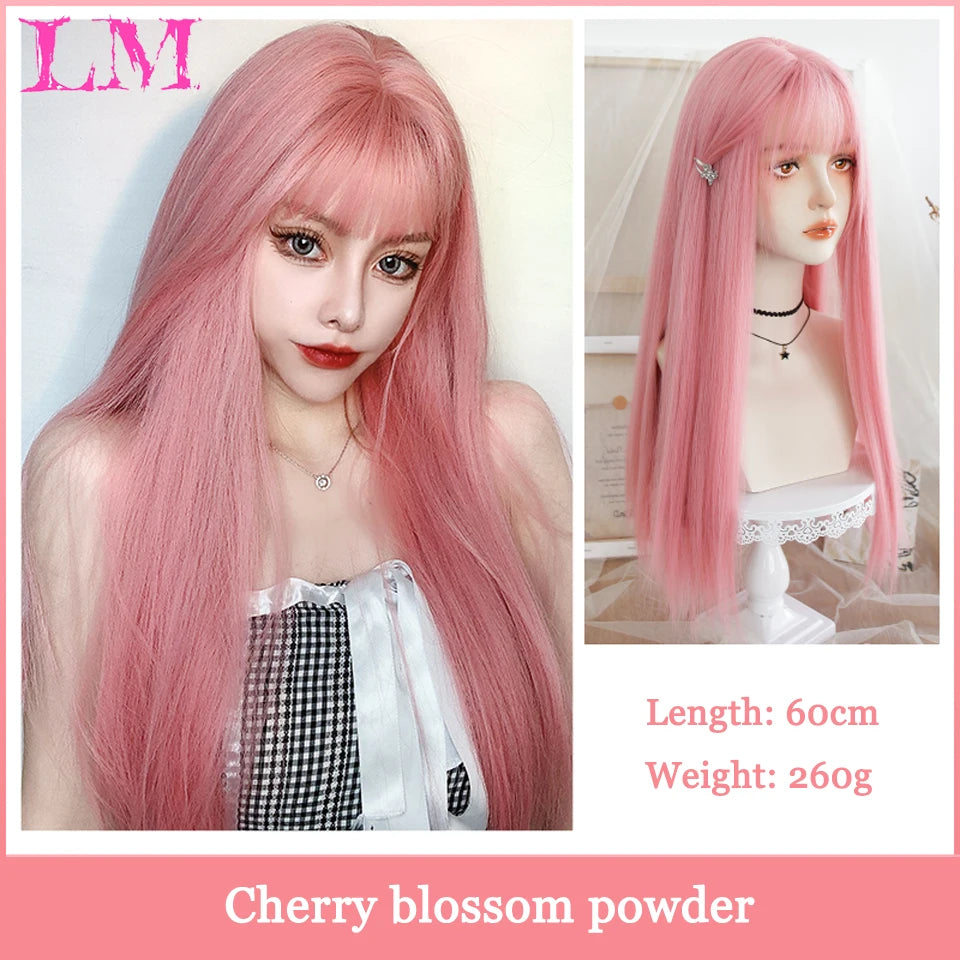 Bang Long Natural Wavy Hair Wig