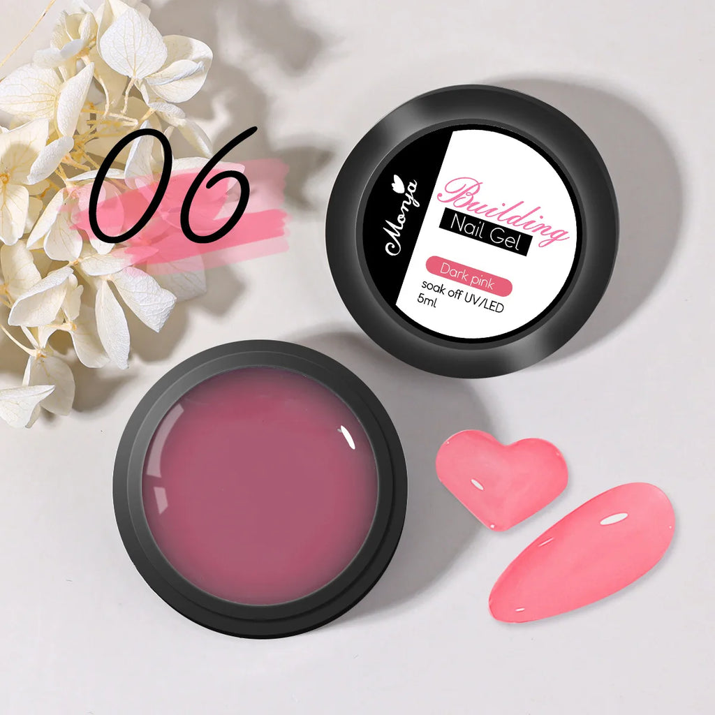 1 Jar White 3D Shaping Carving Non Stick Hand Extension Gel Nail Polish For Flower DIY Nail Art Extension Acrylic Nails Tools