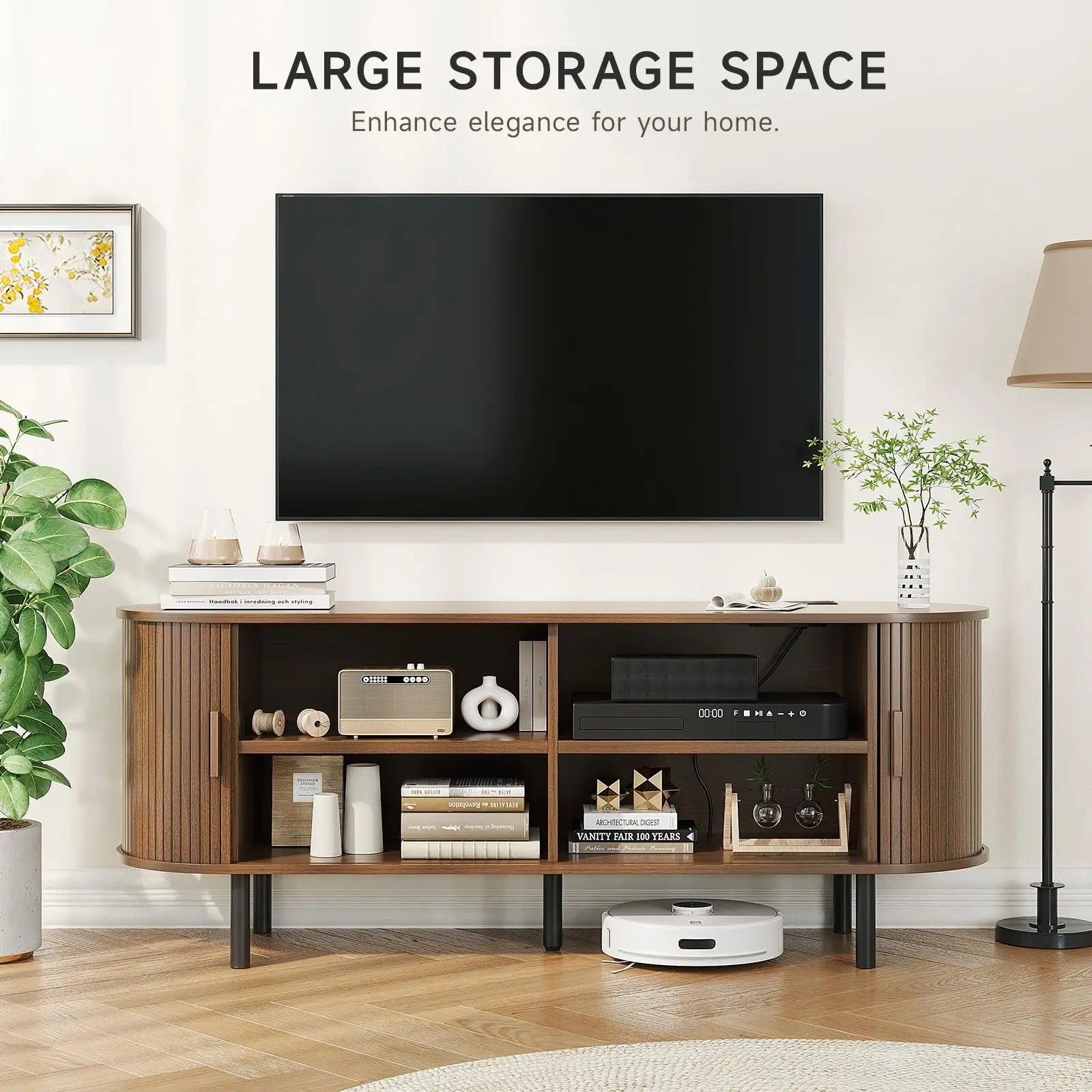 TV Stand Living Room Furniture with Power Outlet