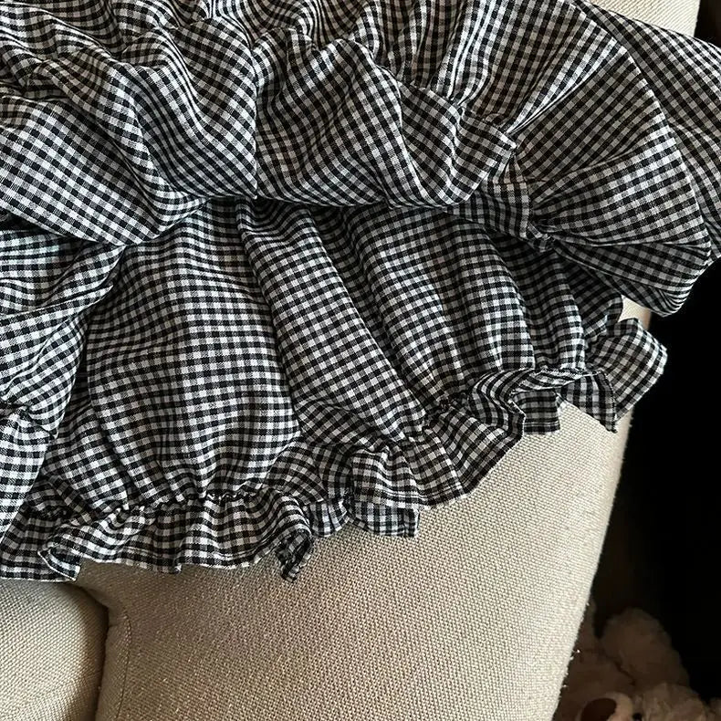 Puffy High Waisted Flower Bud Shorts Skirt