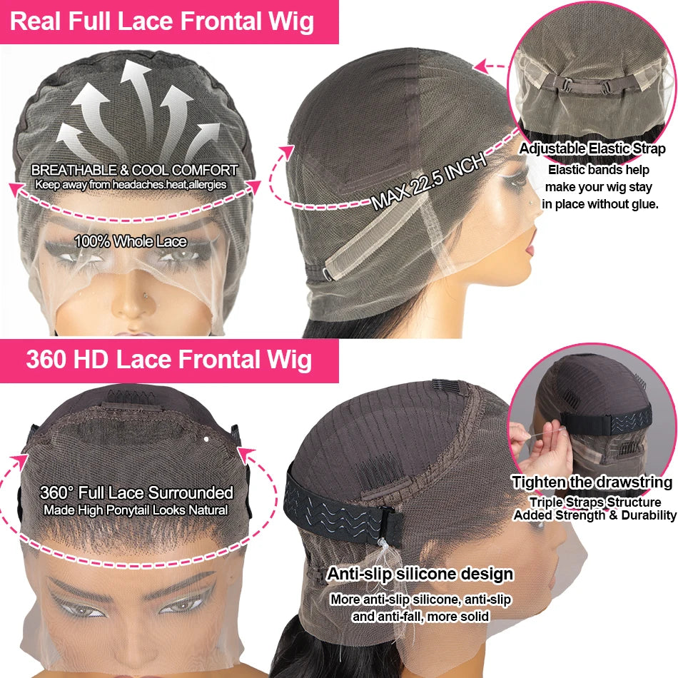 250 Density Real Full Lace Frontal Wig