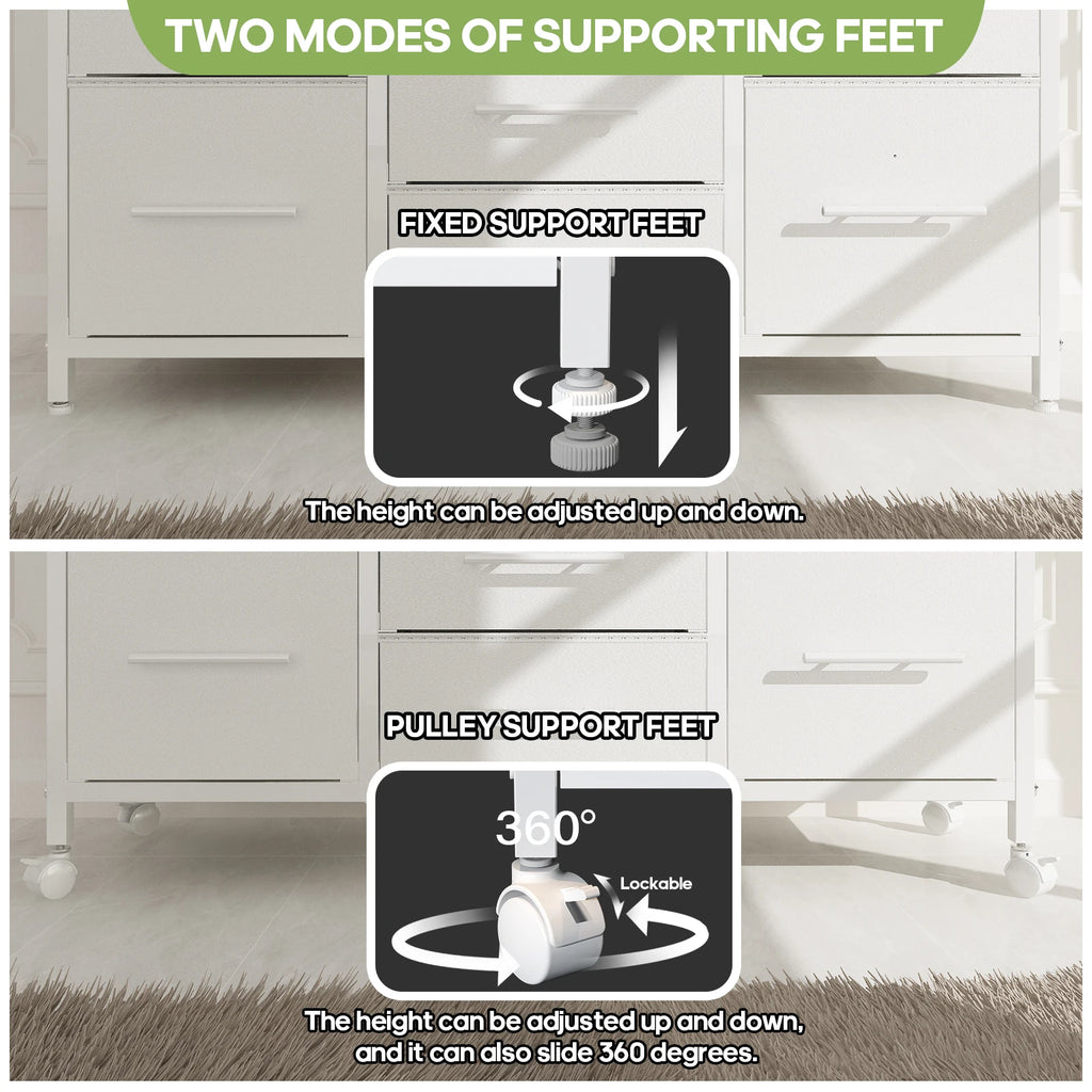 The "Aesthetic Cloud" 6-Drawer Media Center