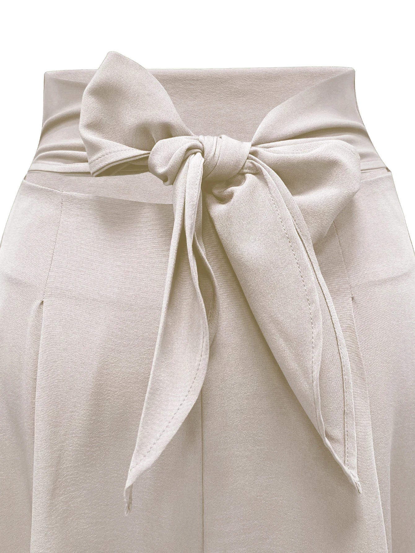 Solid A-line Skirt