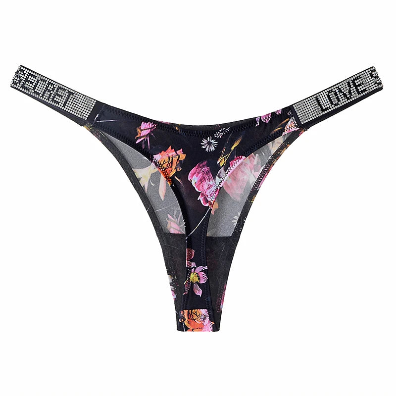 LOVE Rhinestone Panty