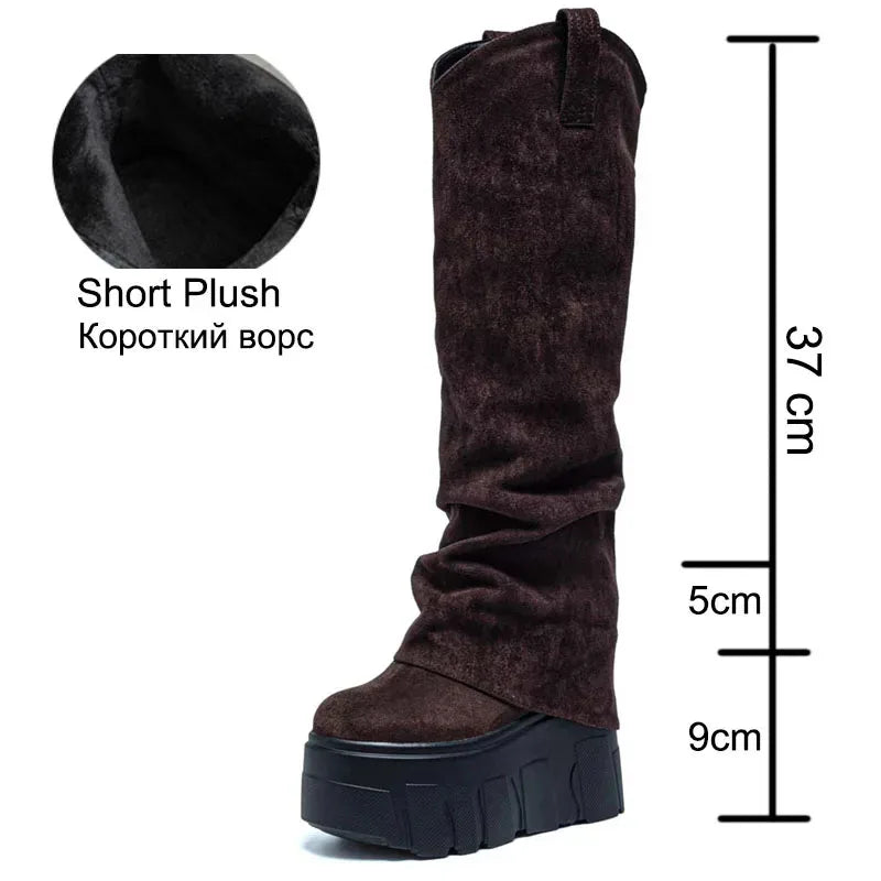 Fujin 5 Inch 14cm Stretch Boots Short Ankle Boots
