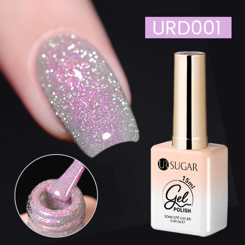 UR SUGAR 15ml Jelly Milky White Translucent Color Gel Polish Semi Permanent UV Gel Nail Art Soak Off Gel Varnish Latest Fashion