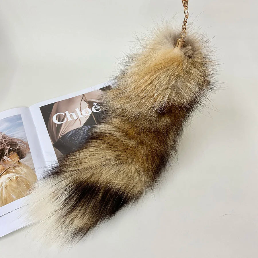 Fox Tail Keychain