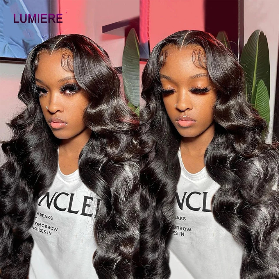 Loose Deep Wave Human Hair Bundles With 5x5 6x6 HD Lace Closure Frontal With Bundles Virgin Raw Hair Weave Hair Extension 8-40"