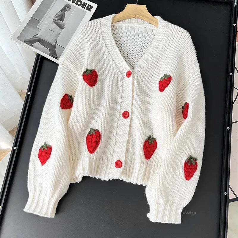 Strawberry Cardigan