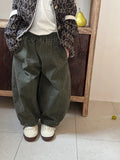 Children Clothes Kids Casual Loose Pants 2025 Boys Spring Loose Wide Legs Solid Color Fashionable Simple Kids Trousers