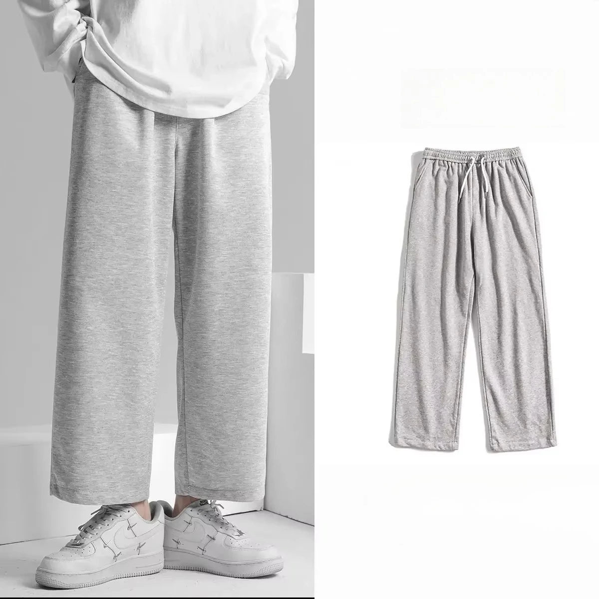 Solid Color Sports Pants