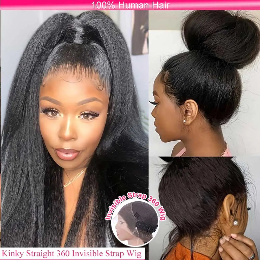 Invisible Strap Snug Fit 360 Full Lace Glueless Wig