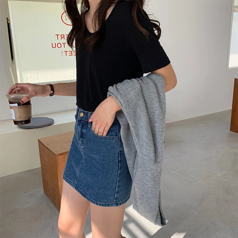 Denim Retro Skirt