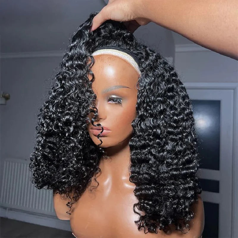 Curly Wave Half Drawstring Wig