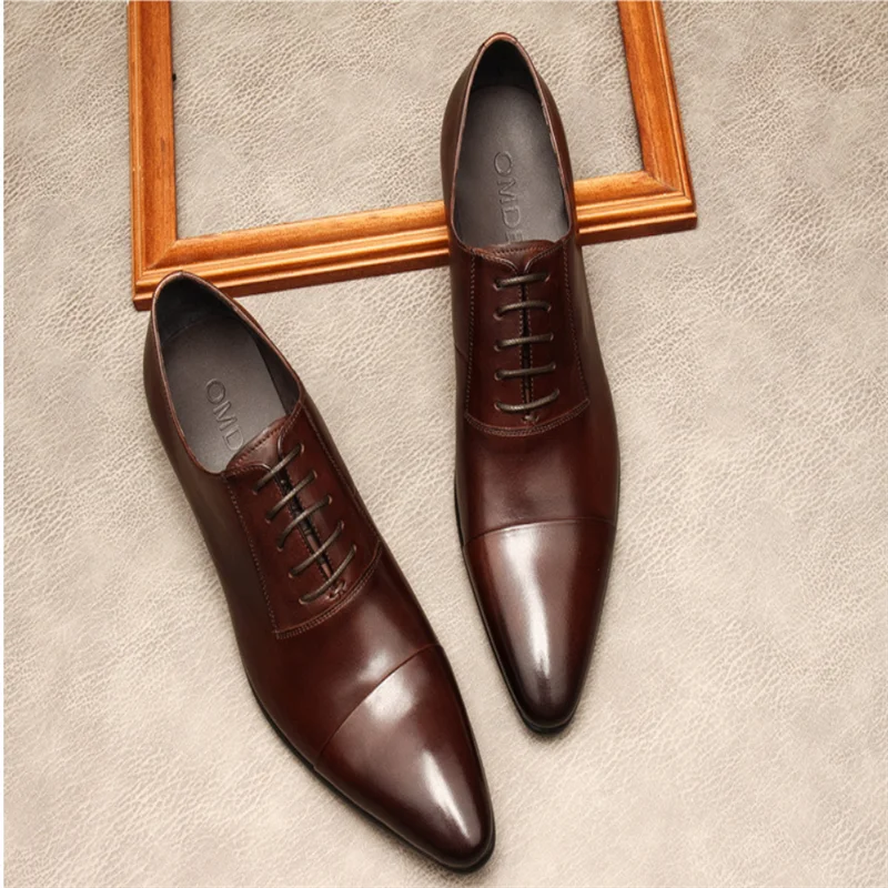 Three-Joint Leather Shoes