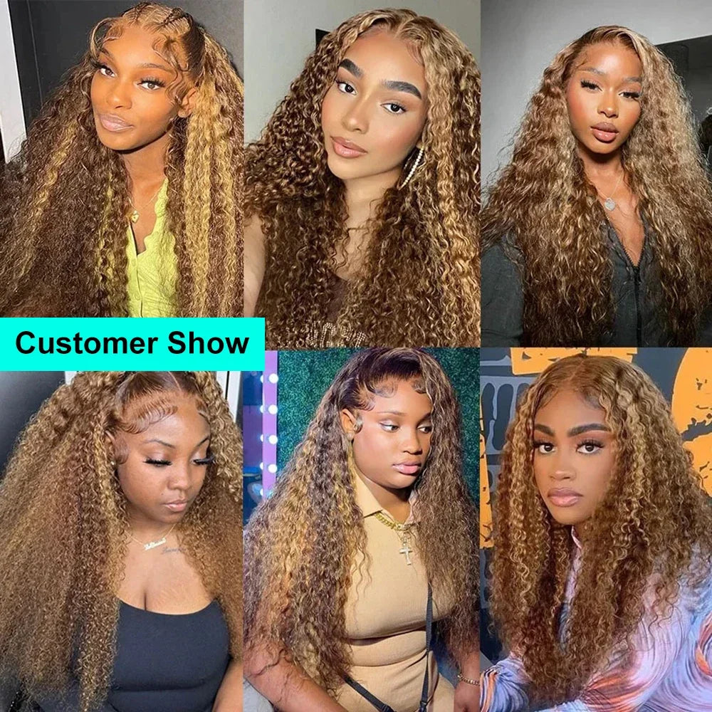 Highlight Curly Lace Front Wig
