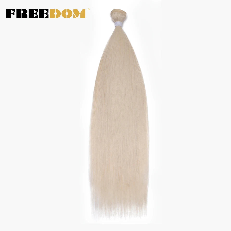Synthetic Straight Hair Bundles Ombre