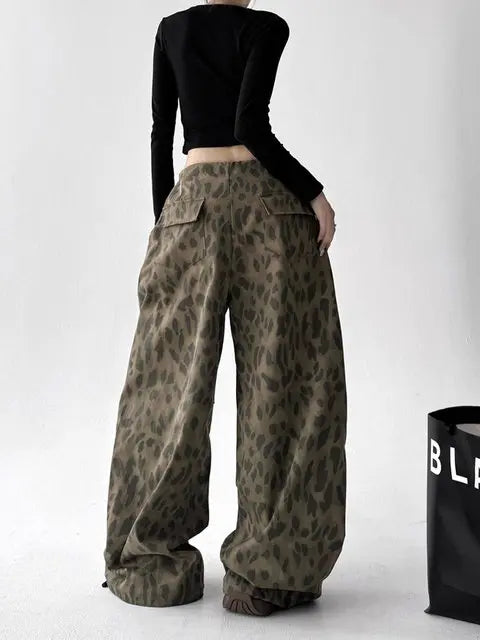 Leopard Wide Leg Pant