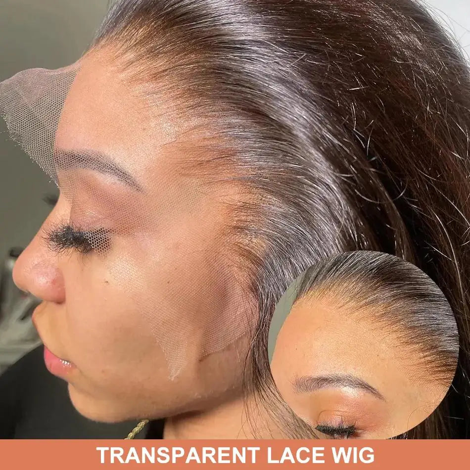 200% Density Body Wave Brazilian Human Hair HD Transparent Lace 13x6 Lace Frontal Preplucked Hairline 32 34 inch Wig