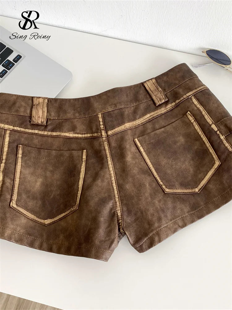 PU Leather Shorts