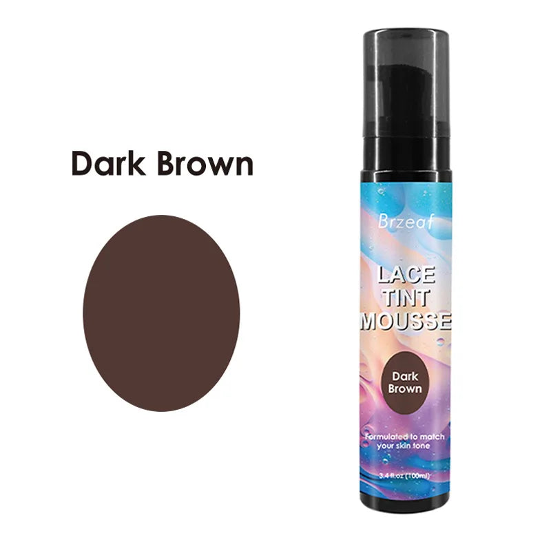 Lace Tint Spray For Lace Wigs Dark Brown Middle Brown Light Brown Lace Tint Spray For Closures, Wigs And Closure Front 100Ml
