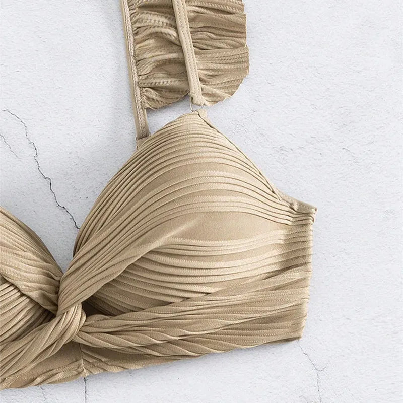 Ribbed High Waisted Bikini