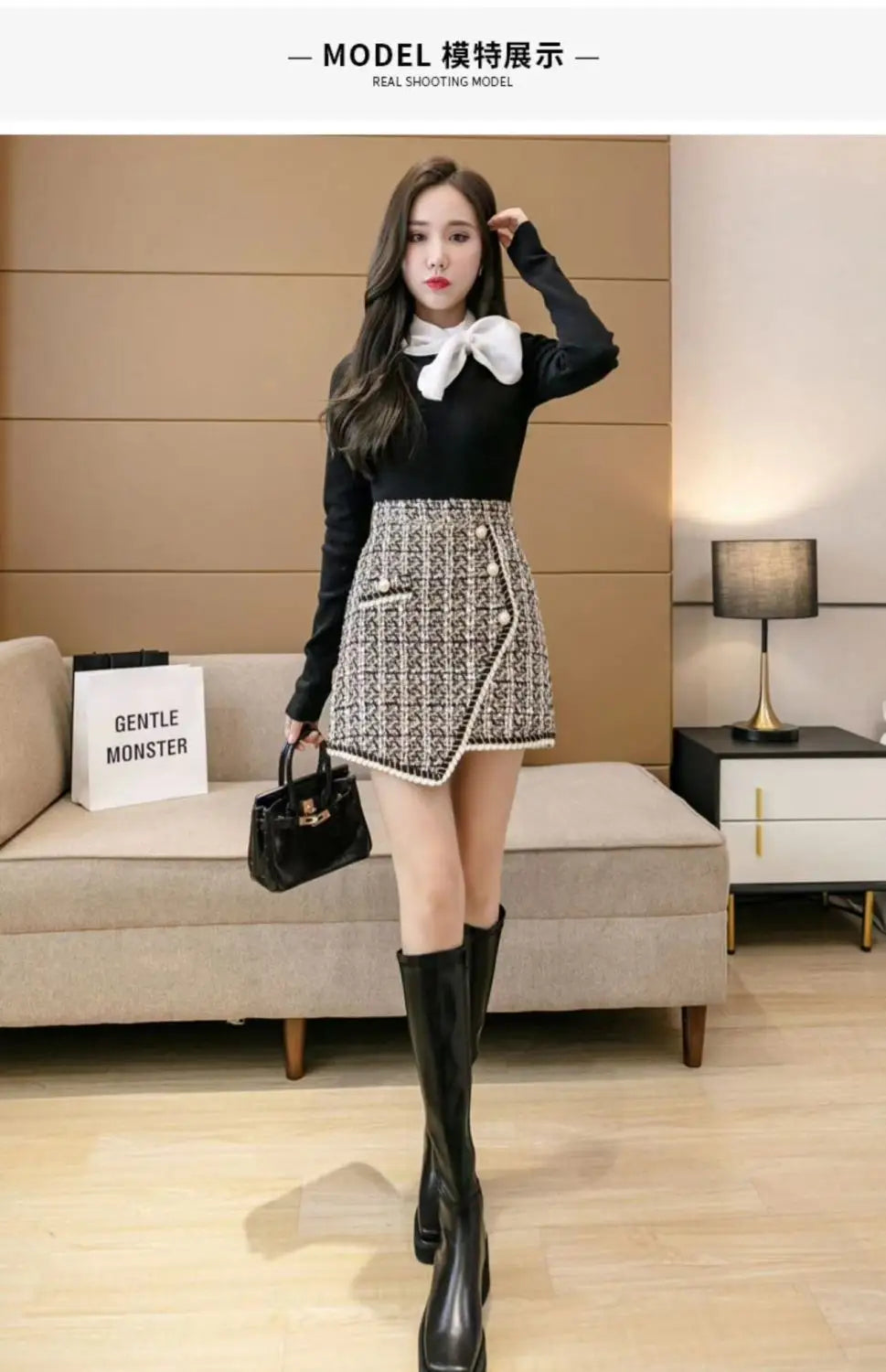 Whisper Printing Skirt