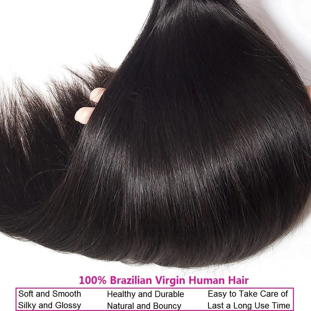 10A Brazilian Straight Human Hair Bundles