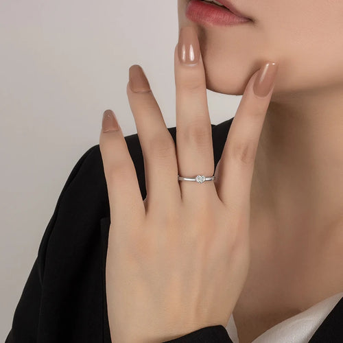 0.3CT Heart Cut Moissanite Ring