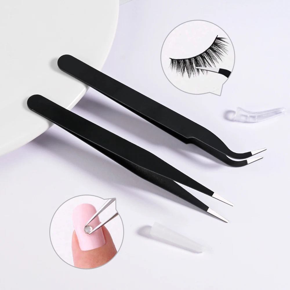 1 Box Half Round Flatback Nail Rhinestones Multi Size Gold& Silver Metal Pearls Caviar Nail Art Decorations Flat Back Gold Beads