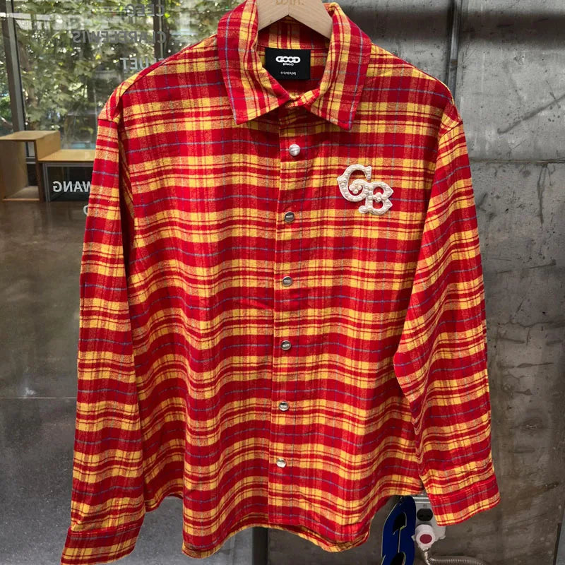 Long Sleeved Plaid Shirt