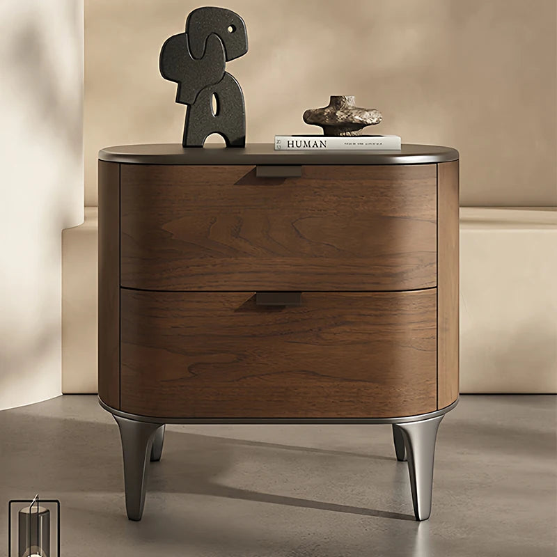 ☕ The "Midnight Mocha" Curved Nightstand ☕