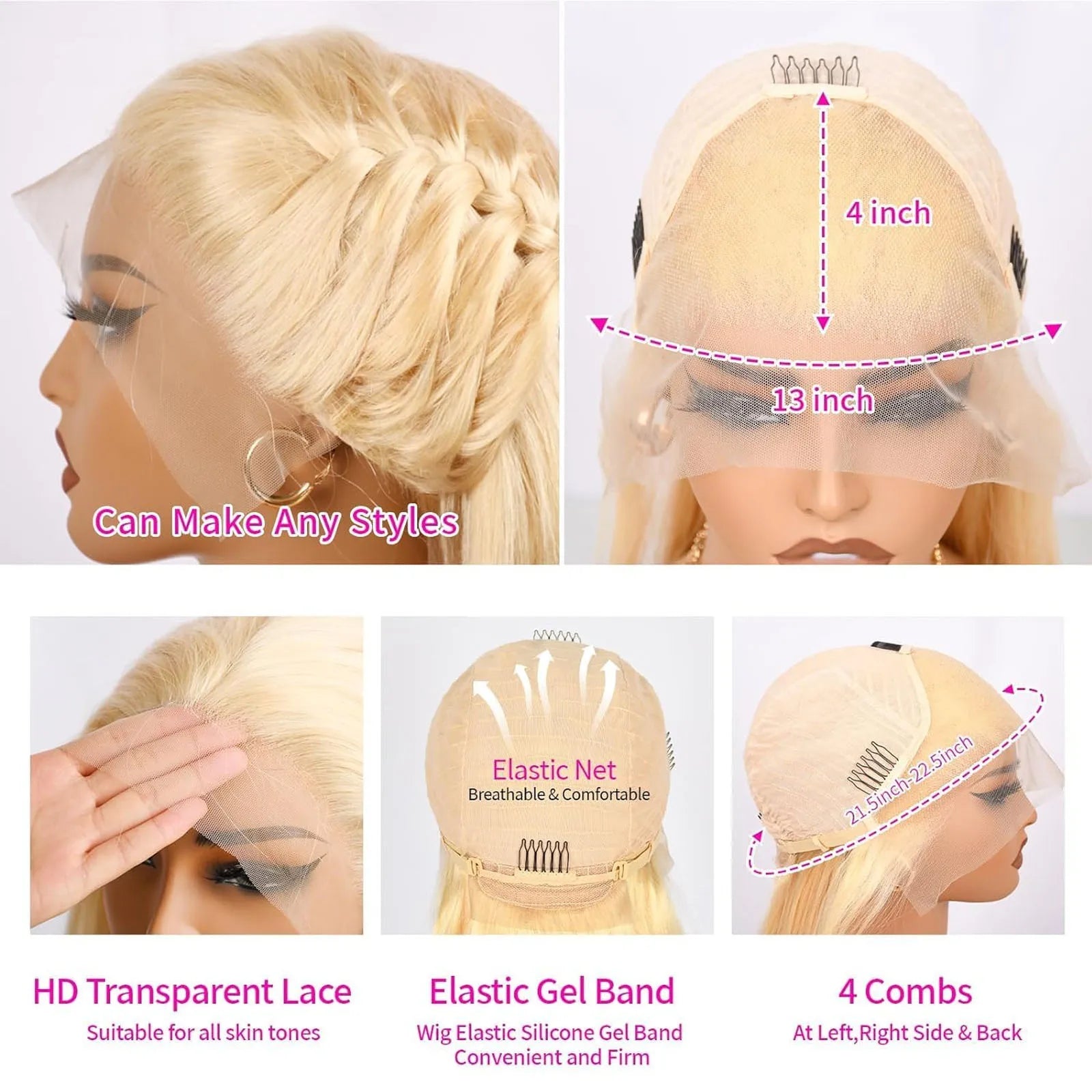 Blonde 613 Lace Front Wig