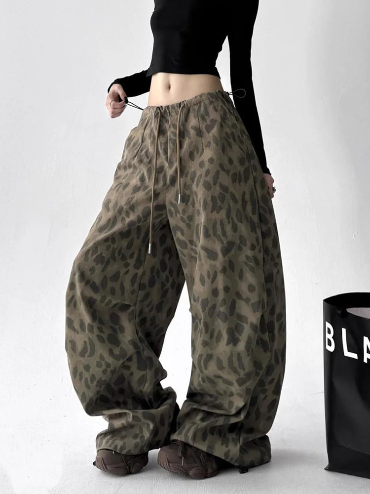 Leopard Wide Leg Pant