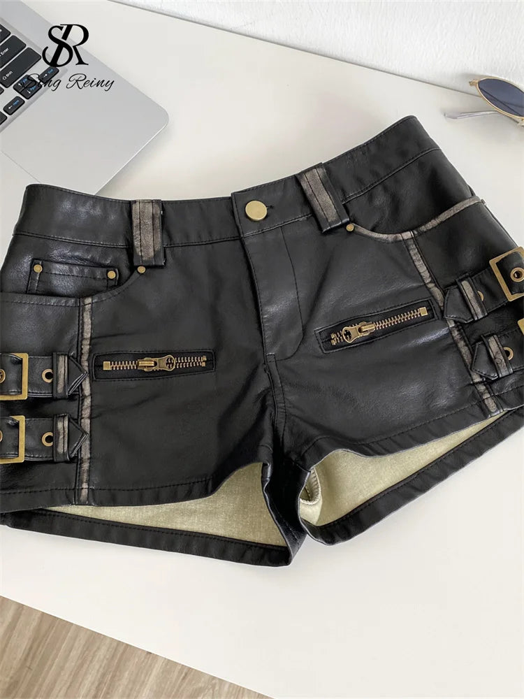 PU Leather Shorts
