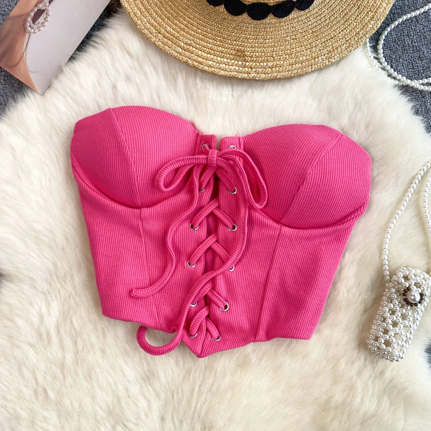 Off Shoulder Bandage Tube Top