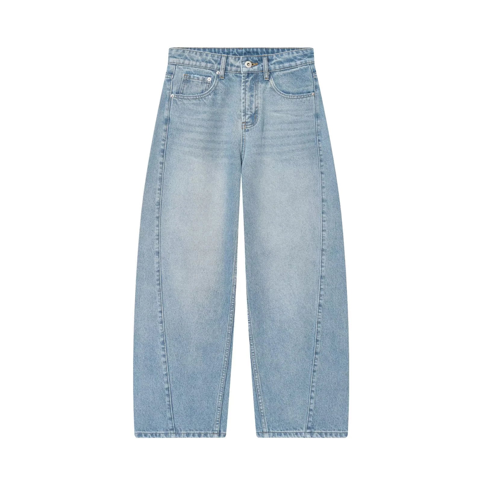 Mid Waist Knife Jeans