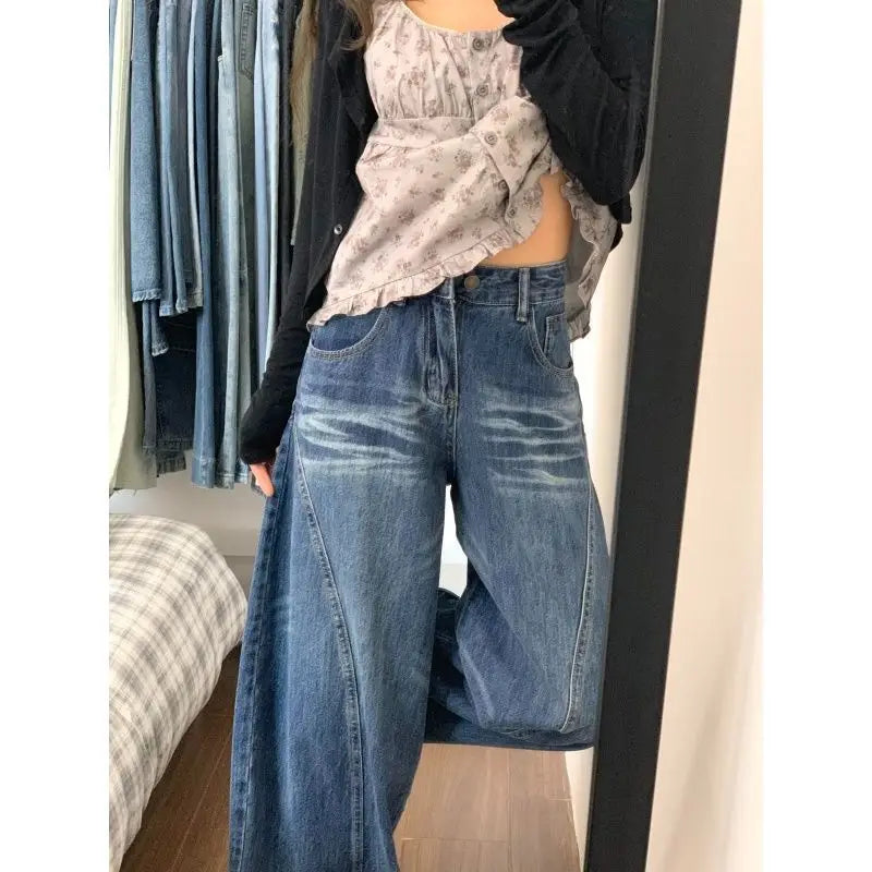 Vintage Curved Hem Jeans