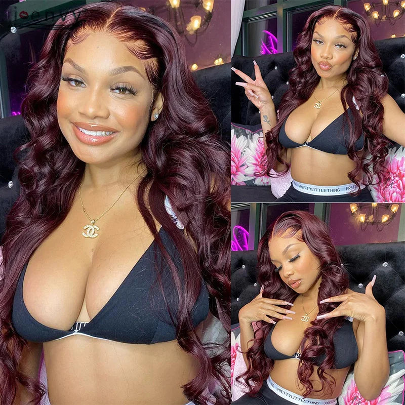 Cherry Red Burgundy Body Wave