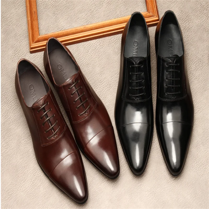 Three-Joint Leather Shoes